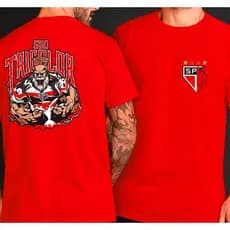 Camisa Camiseta SPFC - O Mundo é seu torcedor Tricolor Soberano 100% Algodão