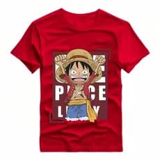 Camiseta Camisa Blusa  One Piece Total , casual algodão