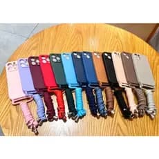 CAPA Capinha COM Alça/CORDÃO TPU LISA Silicone Aveludada PARA RERMI NOTE50 NOTE8 NOTE9S NOTE10 NOTE11 NOTE12 NOTE12S NOT