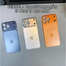 Pelicula Titanio iPhone Transformação 17 PRO  17 PRO MAX Ótima Qualidade PARA IP13PRO 14PRO 15PRO 16PRO E 16PROMAX