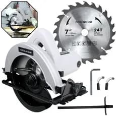 Serra Circular Elétrica Profissional 1200W 220V Madeira Cortes Precisos Com Alta Potência Belffe