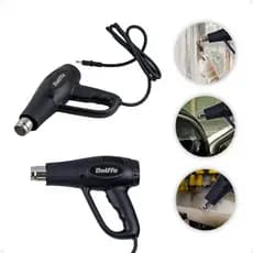Soprador Térmico Preto 1500w ou 2000w Ar Quente Portátil Duas Temperaturas Belffe