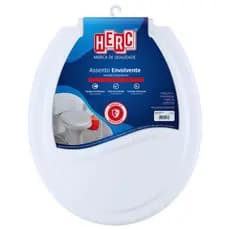 ASSENTO VASO SANITARIO TAMPA PRIVADA BRANCO OVAL ENCAIXE UNIVERSAL HERC SEM ALMOFADA