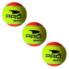 BOLA BEACH TENIS KIT COM 3 MARCA PRÓ TREINO QUADRA AREIA PRAIA TENNIS