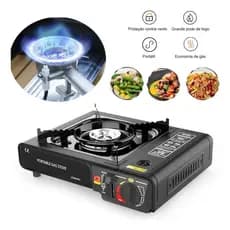 Fogareiro Fogão Portátil a Gás Pesca Camping Leve Bestfer Diversos Modelos Viagem