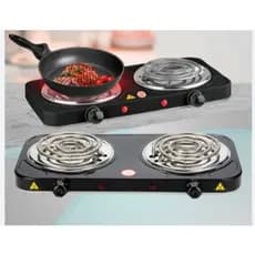 Fogão Elétrico 2 Bocas Portátil Camping Cooktop Cozinha 110v 220v Viagem