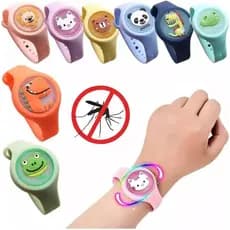 Pulseira Repelente Infantil Anti Mosquitos Dengue Pernilongo estampa de desenho animado luminoso