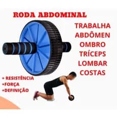 Roda Para Exercícios Abdominais Desmontável Academia