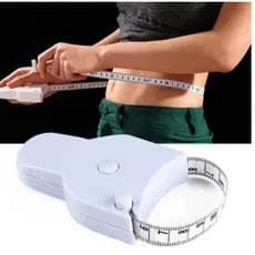 Fita Métrica De Medição Corporal 150cm Retrátil E Portátil Circulo Automática Para Academias Fitness Nutricionista