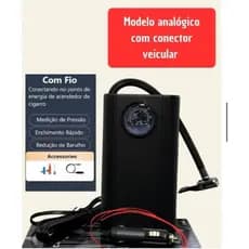 Compressor Detector de Ar Portatil   Calibrador Pneu de Carro Automóvel