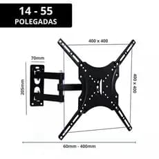 Suporte Articulado TV 14 A 55 Polegadas Até 50kg LCD LED Pronta Entrega