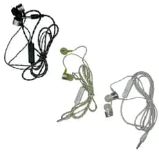 Fone de Ouvido FON03 Intra-Auricular C/ Fio Entrada P2 Microfone Controle de Musica Cores Variadas
