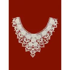 Renda Guipir RR05 Floral Off White Versátil para Artesanato e Moda