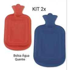 Kit 2 Bolsa Térmica 700L De Água Quente Compressas Aliviar Dores Emborrachada Multiuso Universal