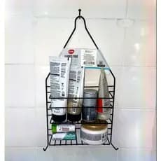 Suporte Prateleira De Banheiro Multifuncional Porta Shampoo Organizadora De Aramadas Em Inox