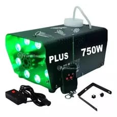Máquina De Fumaça LKY5 plus 750w 8 Led Iluminação Rgb + Controle