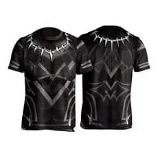 Traje Camiseta Pantera Negra Guerra Infinita - 3d Marvel