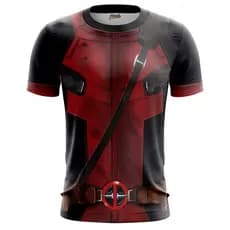 Camisa Camiseta Traje Héroi Deadpool