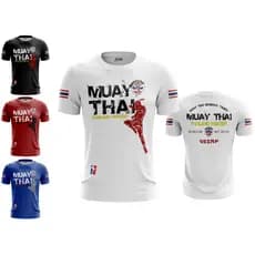Camisa Camiseta Luta Muay Thai dry esportivo roupa esportiva para homens luta treino