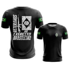 Camisa Camiseta Veteranos exército Brasileiro Brasil dryfit camisa casual esportiva treino