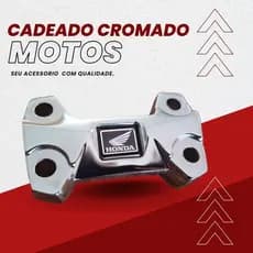 Cadeado Mesa do Guidao Titan Fan Start Cg 150 160 Cromado arrojado e esportivo mesinha de guidao CG 2014 - 2025