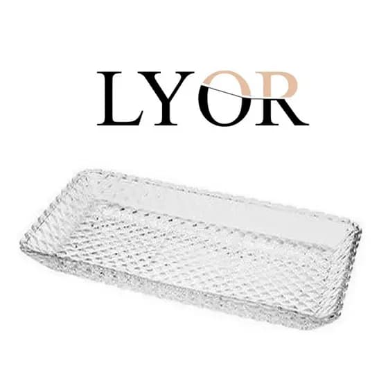 Travessa de Cristal Diamante 25cm x 13cm x 2cm - Lyor