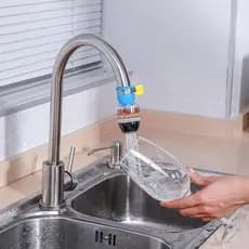 kit 3 Pç Filtro purificador de agua para torneira bico carvão ativado cores aleatorias