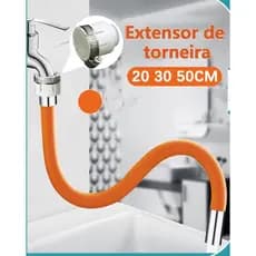 Tubo de extensão de torneira universal de 50cm, tubo de extensão de torneira de água pode ser girado e dobrado 360 graus