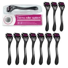 10 Un Dermaroller Microagulhamento Rolo Agulha System 540 Original com Anvisa Preencher Falha Cabelo Barba Cicatriz