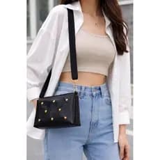 bolsa de ombro feminina transversal tiracolo média