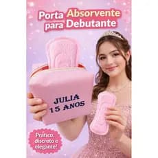 10nécessaire porta absorvente personalizado para festa 15 anos casamento chá de fralda lembrancinha casamento
