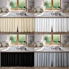 Cortina de Pia Cozinha PVC Lavável Impermeável Fácil de Limpar Varias Cores Antimofo