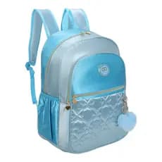 Mochila Escolar De Costas Para Meninas Azul Bebê SweetGirl Borboletas