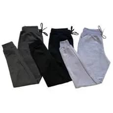 Kit 3 Calças De Moletom Pelúciada Unissex Adulto Jogger Muito Confortável Caminhada Academia