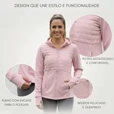 Jaqueta Casaco Feminino Blusa Frio Academia Treino Fitness Pilates Caminhada Corrida