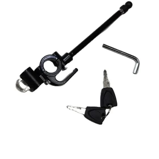 Antena Corta Pipa Anti Cerol Pipa Moto + Trava de Capacete Guidão 6 Estágios Universal