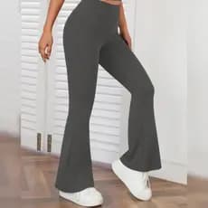 kit 2 Calça Bailarina Feminina Calça Legging Feminina Legging Flare Legging Preta cintura alta