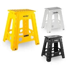 Banqueta Banco Dobrável Banquinho 150kg Portátil 45cm Vonder