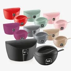 Kit 2 Peças Saleiro E Açucareiro Com Colher Cozinha