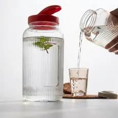 Jarra Garrafa 1,3L Texturizada para Suco Chá Água