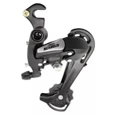 Cambio Traseiro Bike 7v 43d Preto Gancheira Removível