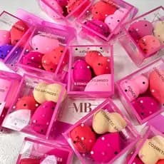 Kits 72/108 Mini Esponja Esponjinha Para Maquiagem Gota Blender Rosto Base Corretivo Contorno
