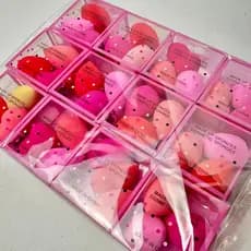 24 Kits com 72  Mini Esponja Esponjinha Para Maquiagem Gota Blender Rosto Base Corretivo Contorno