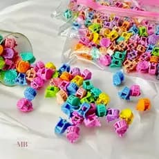 25/50/100/200 Pcs Garras Presilha de Cabelo Mini Coloridas Garotas Fofa Coração Mickey Clipes Acessórios Kids