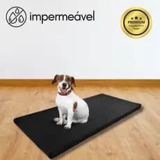 Caminha Almofada Colchonete Pet 90x40x3cm Cama Cachorros Gatos Impermeável Resistente TOP Espuma D23