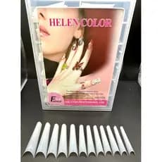 Helen Color Unha Tip Bailarina Extra - Longa C/240 Leitoso e Transparente