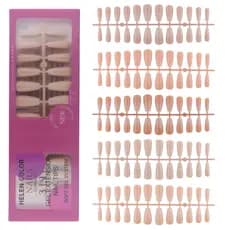 Unhas Postiças Soft Gel Almond 3 em 1 Helen Color - 120 Peças A Escolha das Profissionais
