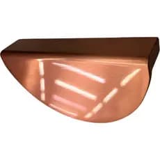 Puxador Concha Saigon 64mm Meia Lua Cobre Escovado Hastvel