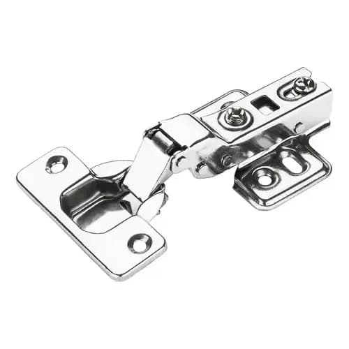 Dobradiça Renna Curva Inox Com Amortecedor 35mm Para Armários