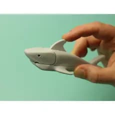 Tubarão Articulado Fidget Toy que Morde - Brinquedo Anti Stress 3D
